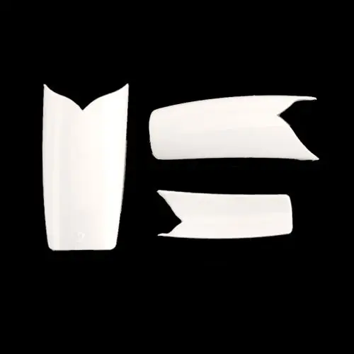 100ks Biele umelé nechty French Valley White - mix