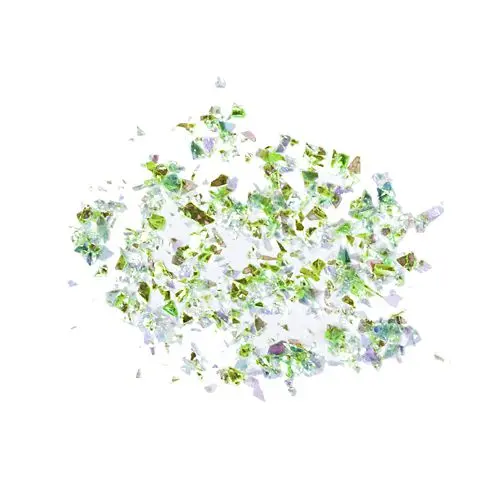 Ozdoby na nechty zelenej farby – šupinky