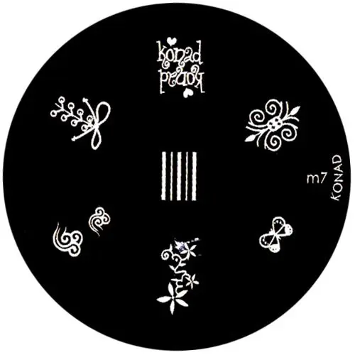 Šablóna na pečiatkovanie m7 - rôzne tvary