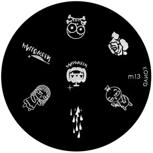 Doštička na pečiatkovanie m13 - strašidelné motívy