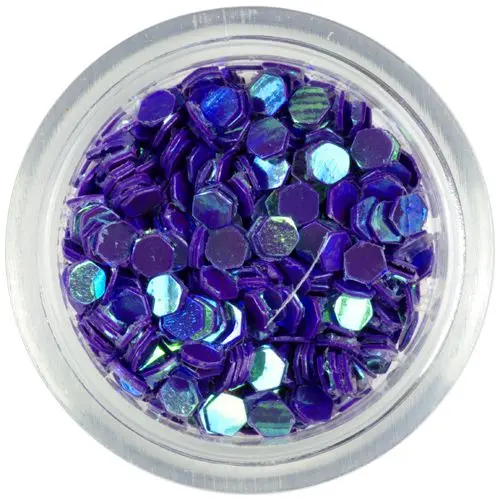 Tmavofialové šesťhrany - 3mm