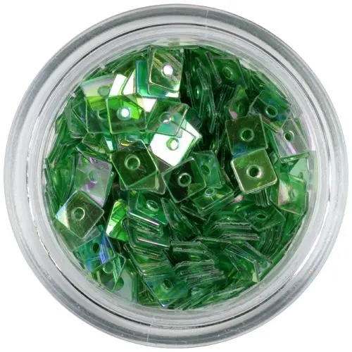 Tmavozelený štvorček s dierkou