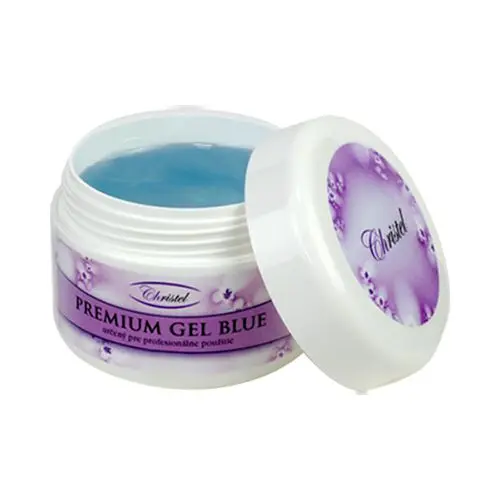 UV gél na nechty - Premium gel Blue, 25g 