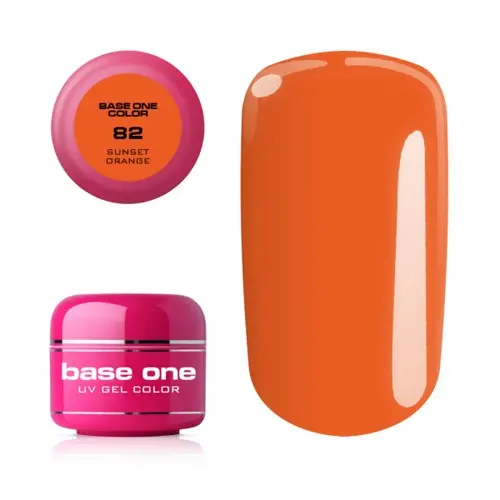 UV Gel na nechty Silcare Base One Color - Sunset Orange 82, 5g