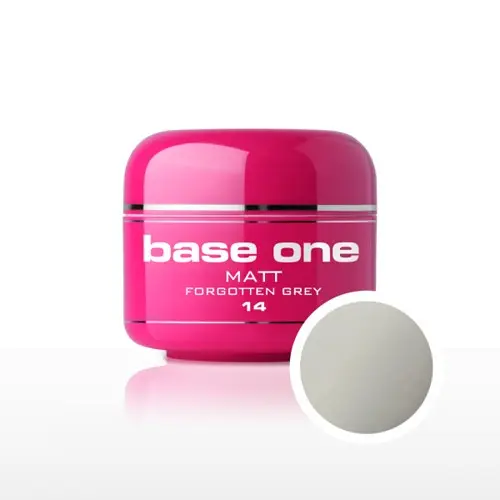 UV Gel na nechty Silcare Base One Matt - Forgotten Grey 14, 5g