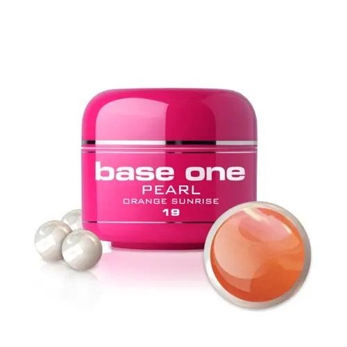 UV Gel na nechty Silcare Base One Pearl - Orange Sunrise 19, 5g