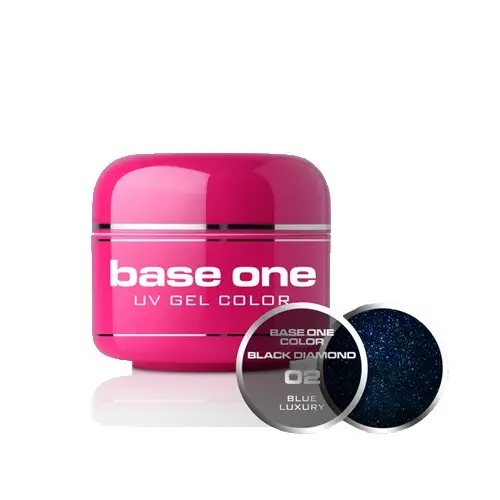 UV Gel na nechty Silcare Base One Black Diamond - Blue Luxury 02, 5g