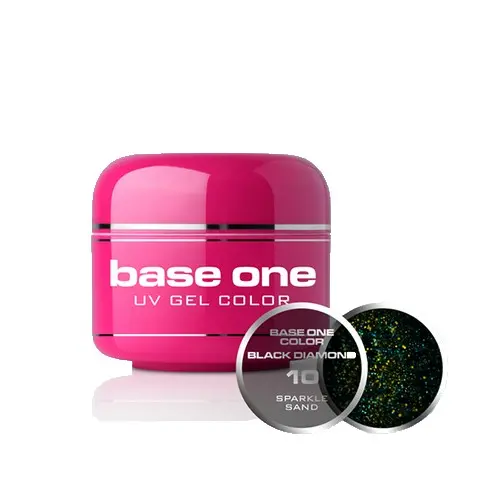 UV Gel na nechty Silcare Base One Black Diamond - Sparkle Sand 10, 5g