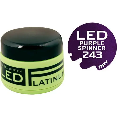 LED UV farebný gél - 243 Purple Spinner, 9g 