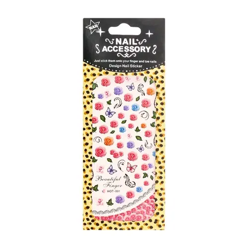 Vodolepky s motívom kvetov ruží – HOT031