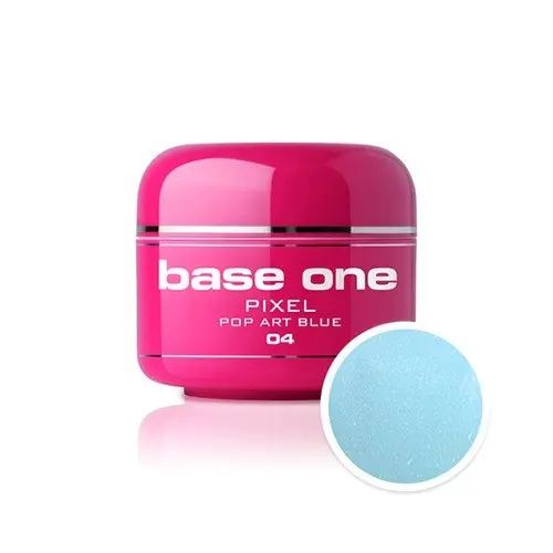 UV Gel na nechty Silcare Base One Pixel – Pop Art Blue 04, 5g
