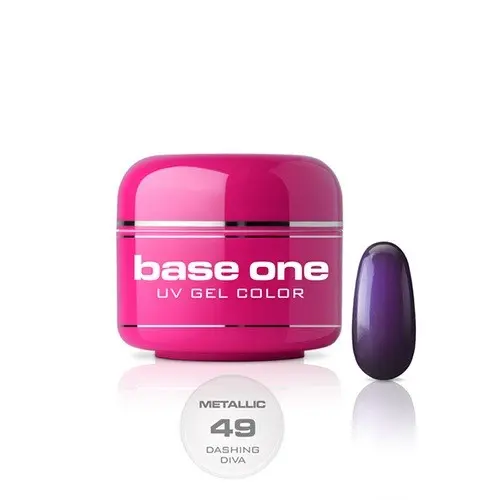 UV Gel na nechty Silcare Base One Metallic – Dashing Diva 49, 5g