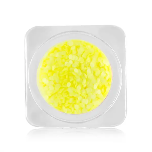 Ozdoby na nechty – kolieska 1mm - neónovožlté