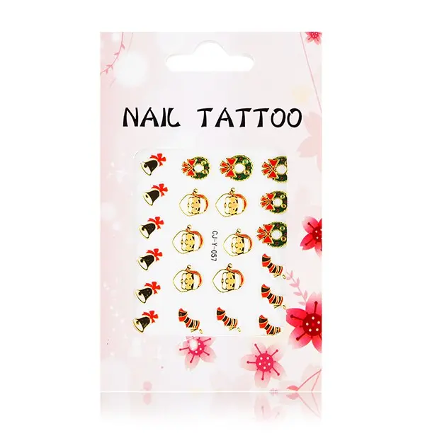 3D nálepky na nechty – Christmas – CJ-Y-057 