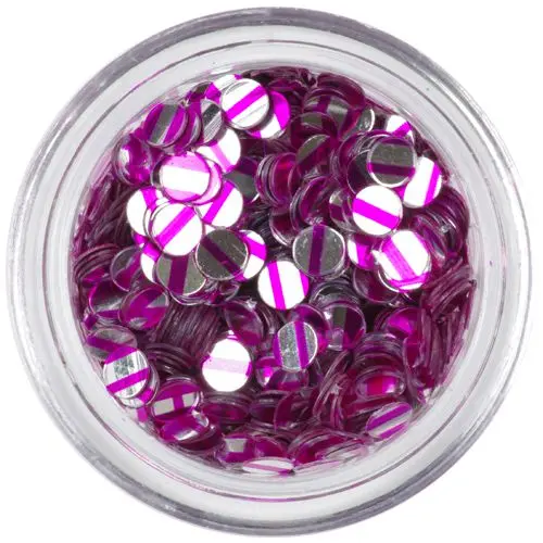 Flitre - strieborné, ružové pásiky