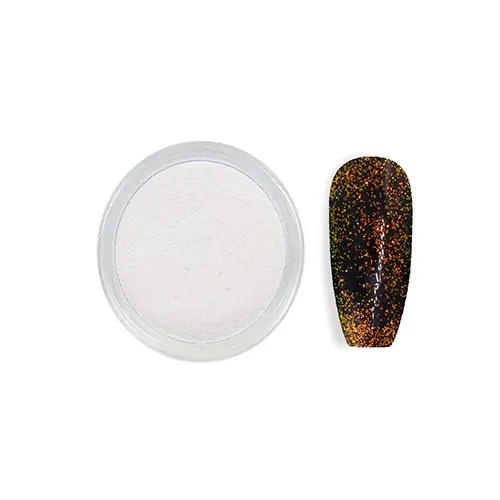 Glitrový ozdobný prášok - biely č.5, 3g