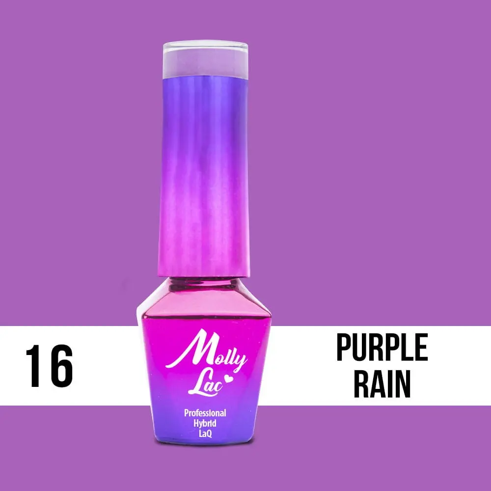MOLLY LAC UV/LED gél lak Cocktails and Drinks - Purple Rain 16, 5ml