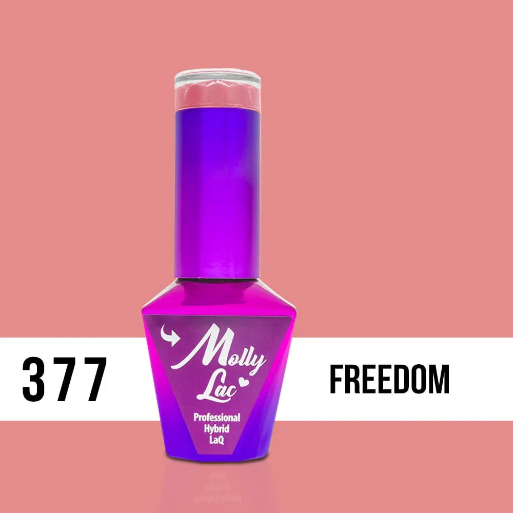 MOLLY LAC UV/LED gél lak Pin Up Girl - Freedom 377, 10ml