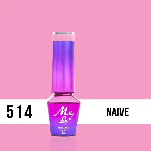 MOLLY LAC UV/LED gél lak Miss Iconic - Naive 514, 5ml