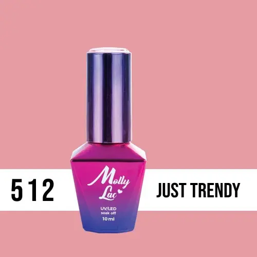 MOLLY LAC UV/LED gél lak Miss Iconic -  Just Trendy 512, 10ml