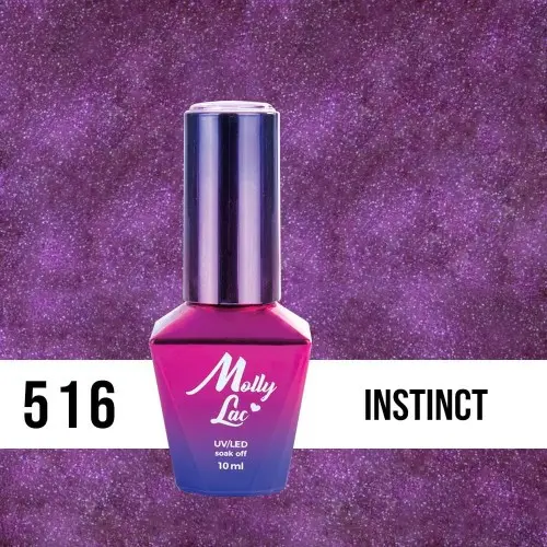 MOLLY LAC UV/LED gél lak Miss Iconic - Instinct 516, 10ml