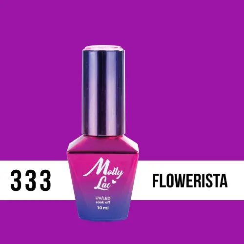 MOLLY LAC UV/LED gél lak Fancy Fashion - Flowerista 333, 10ml