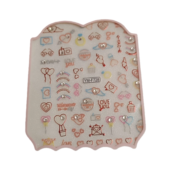 Nálepky na nechty - Valentín