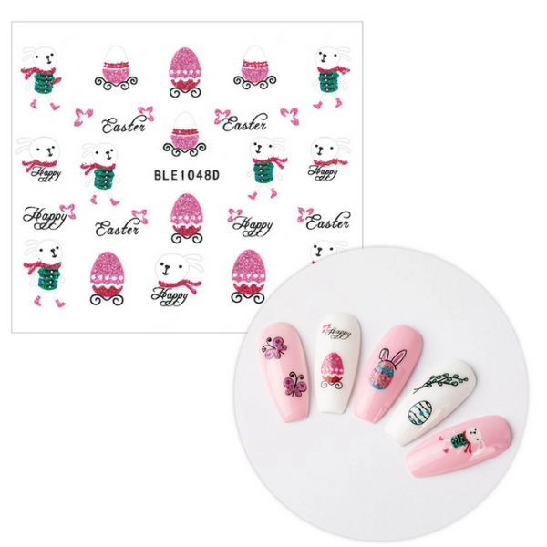 3D nálepky na nechty - Veľká noc BLE 1048D