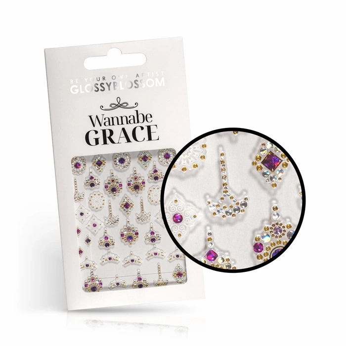 Nálepky na nechty Queen of Violet