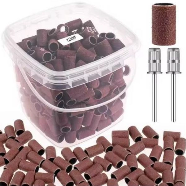 Brúsne valčeky v boxe, 200ks - zrnitosť 120