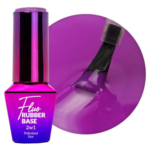 Molly Nails Fluo Rubber Base 2v1 - Chillin č.5, 10g