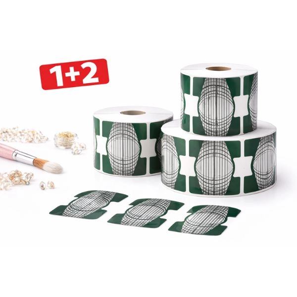 Šablóna na nechty - tyrkysová - oblúk 100ks - AKCIA 1+2 ZADARMO