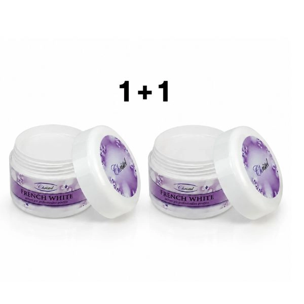 UV gél na nechty - French White gel, 25g - AKCIA 1+1 ZADARMO
