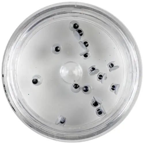 Oči - samolepka, mini čierne