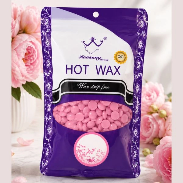 Kozmetický, depilačný vosk - perličky – Pink, 100g