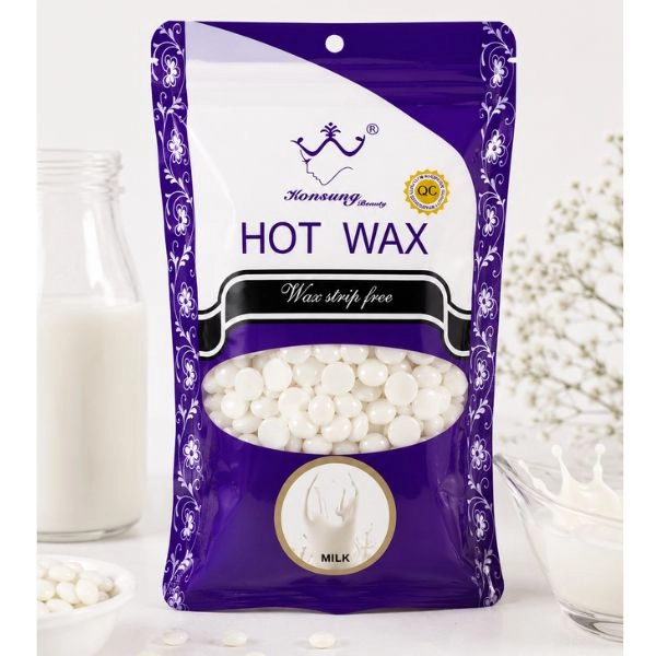 Kozmetický, depilačný vosk - perličky – Milk, 100g