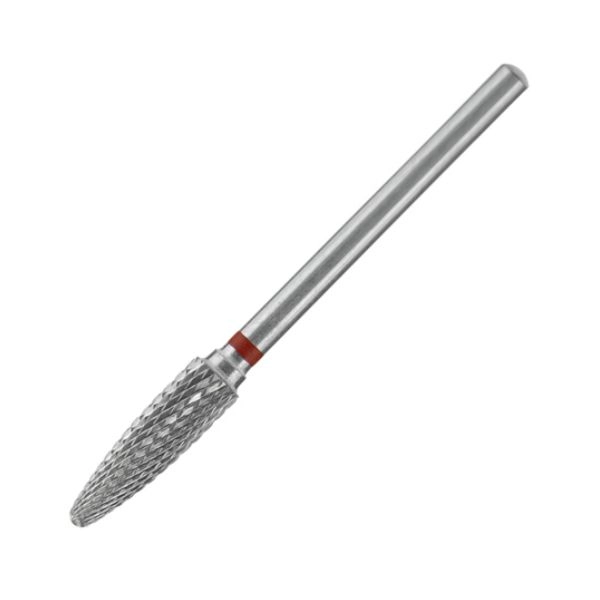 Staleks Pro Expert 4/14 mm okrúhly kužeľový brúsny nadstavec, červený