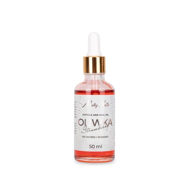 MollyNails olej na nechtovú kožičku - Strawberry, 50ml