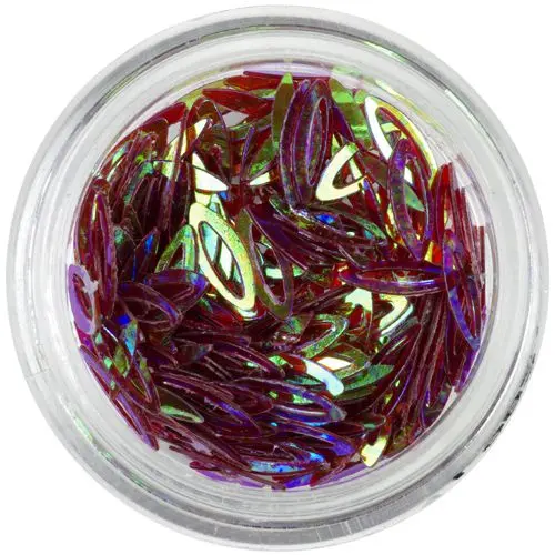 Oči obrysy - bordové