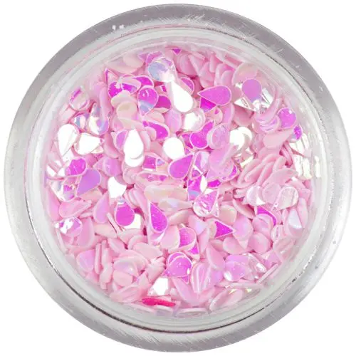 Slzičky - svetloružové, perleťové