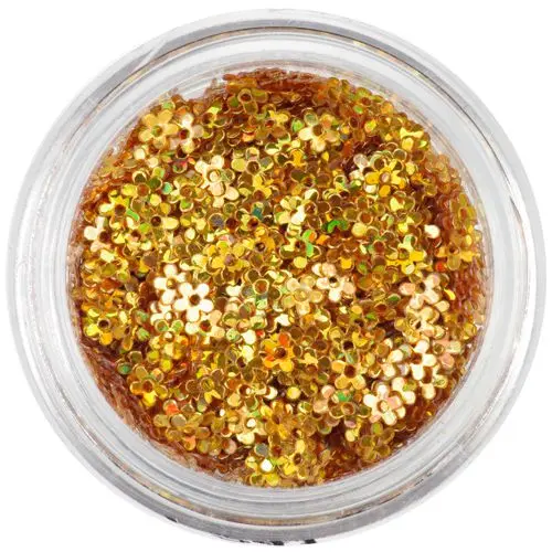 Hologramová ozdoba - kvietky s dierkou