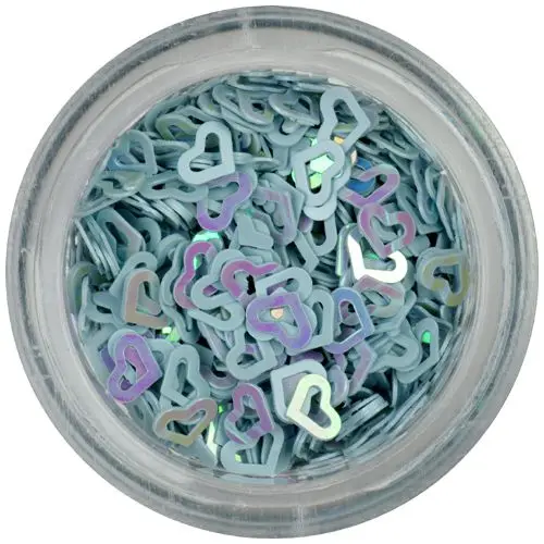 Ozdobné konfety - sivé srdiečka