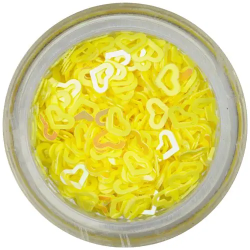 Nechtové ozdoby - sýtožlté srdiečka
