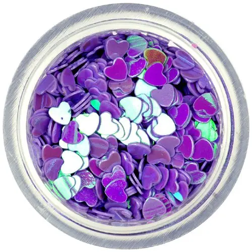 Svetlofialové srdiečka