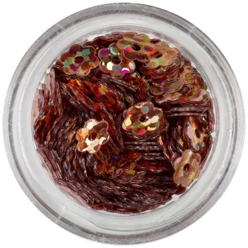 Kvietky s dierkou - medené, hologram