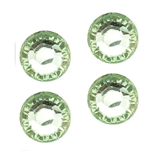 Kamienky na nechty - light green, 2mm, 50ks