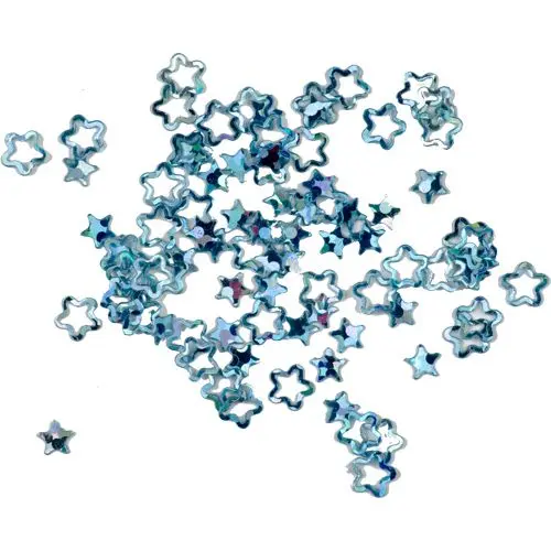 Tyrkysové hviezdičky - obrysy