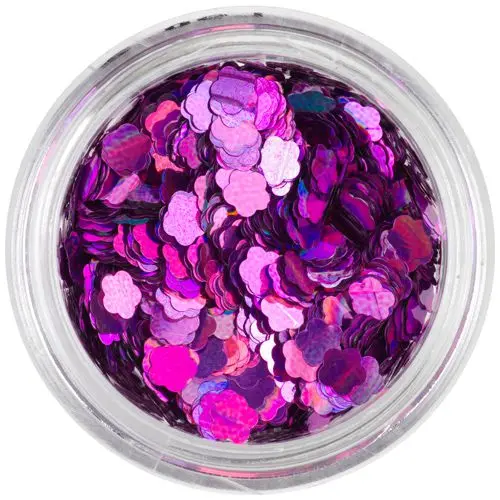 Ozdobný kvet - fialový, hologram