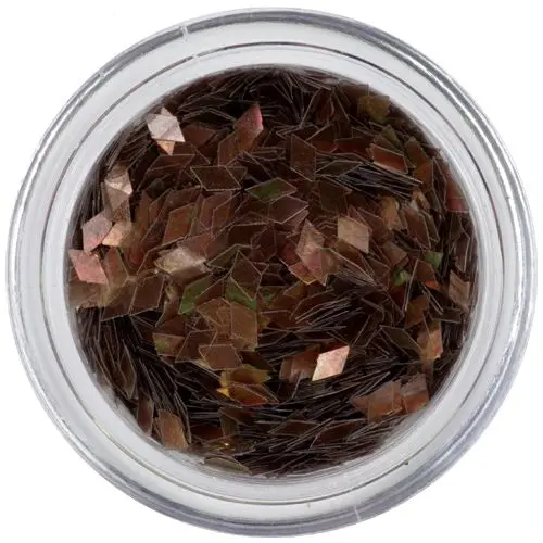 Ozdobné konfety - diamanty, hnedé