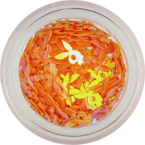 Nechtové ozdoby - oranžový zajačik Playboy